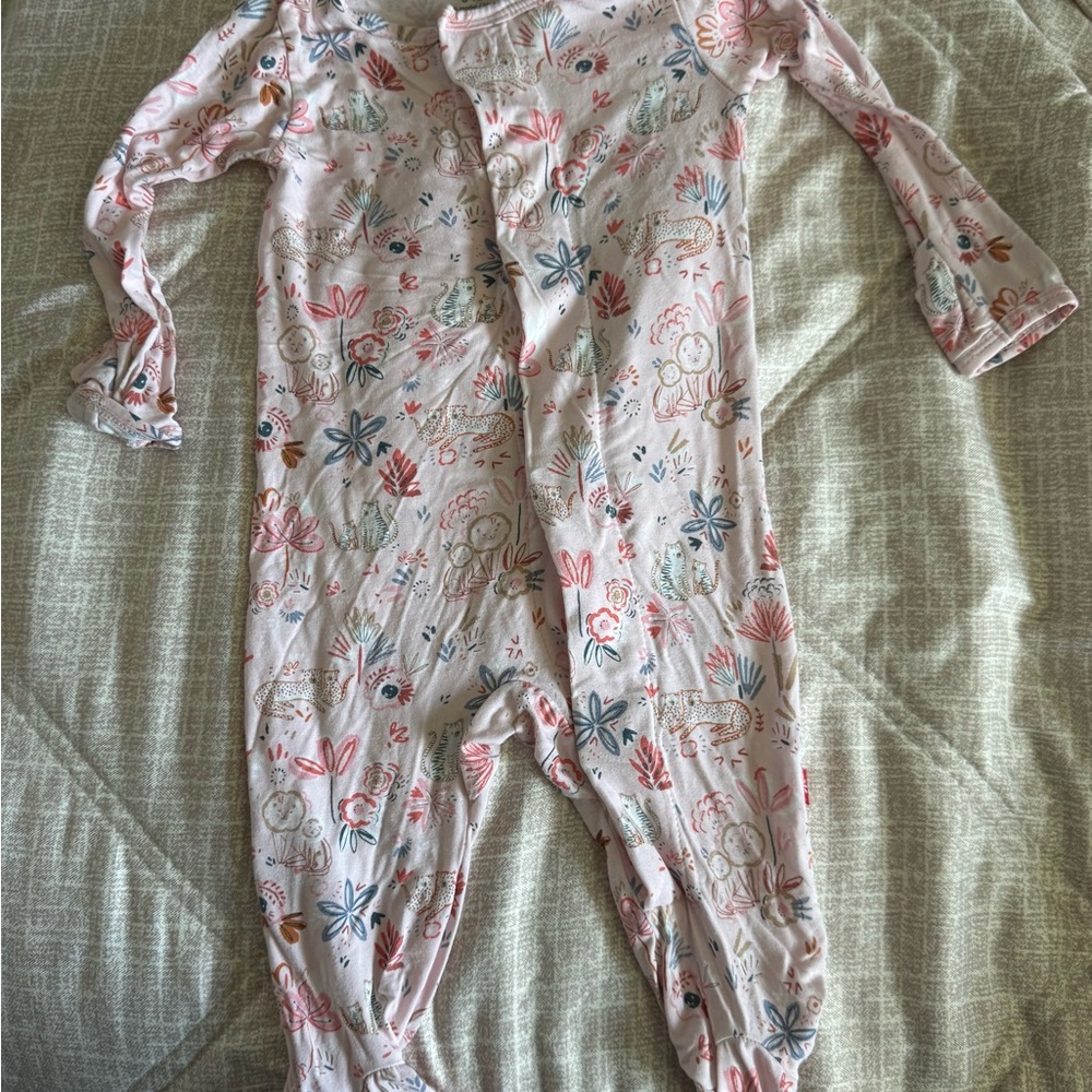 Magnetic Me Pink Floral Kids Footie